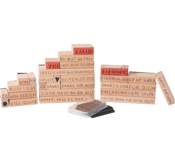 Zestaw stempli XL "Drogie pozdrowienia"