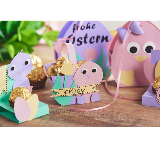 Zestaw szablonów VBS "Zestawy pudełek z pisklętami"