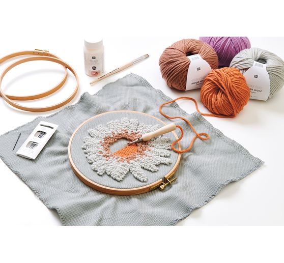 Igła do punch needle z drewna Rico Design