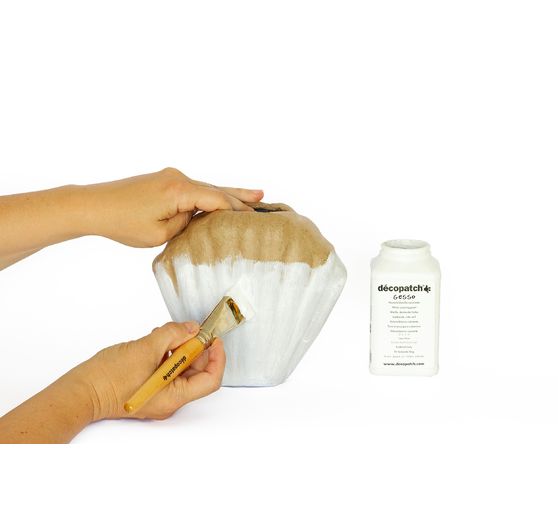 Shell vase, papier mâché, waterproof