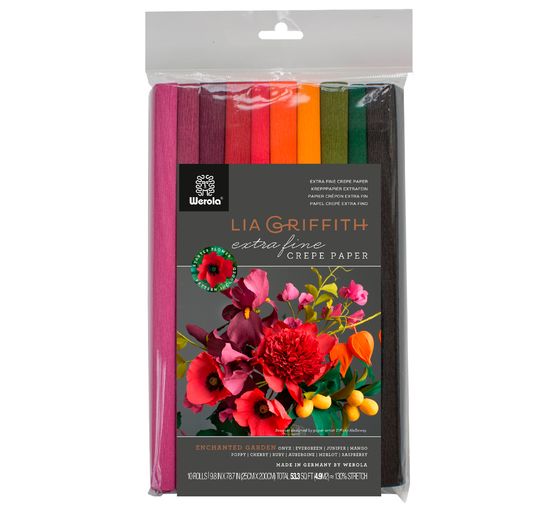 Lia Griffith, extra fine crêpepaper "Enchanted Garden"