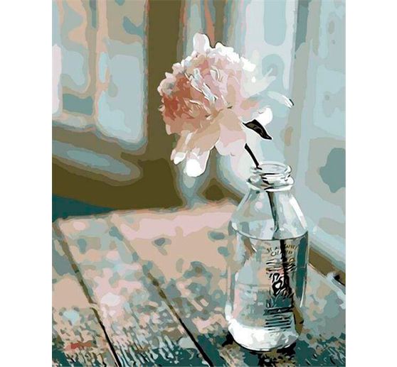 Malowanie po numerach "Biały kwiat"