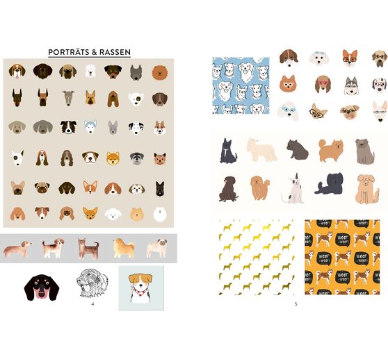 Książka "Bullet Journal Stickerbuch - Hundeglück"