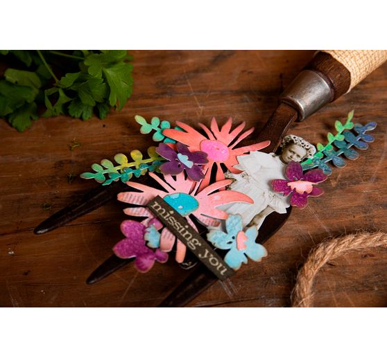 Sizzix Thinlits szablon do wykrojników "Modern Floristry by Tim Holtz"