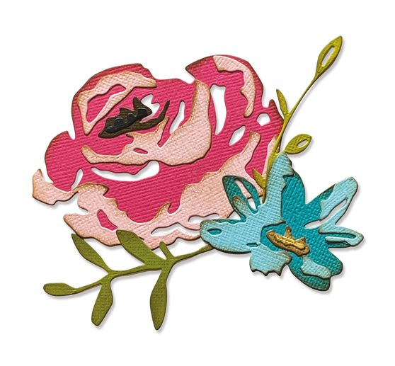 Sizzix Thinlits wykrojnik "Brushstroke Flowers # 4 by Tim Holtz".