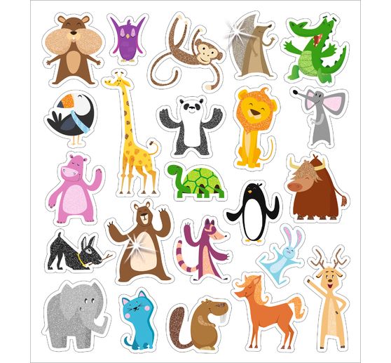 Glitter sticker "Animals"