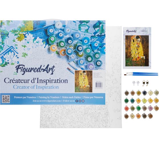 Malowanie po numerach "Klimt - Pocałunek"