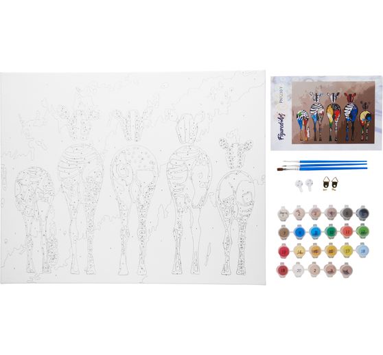 Malowanie po numerach "Zebry"