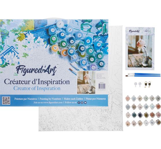 Malowanie po numerach "Biały kwiat"