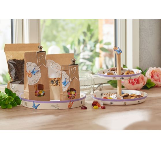 Block bottom kraft paper bags with window