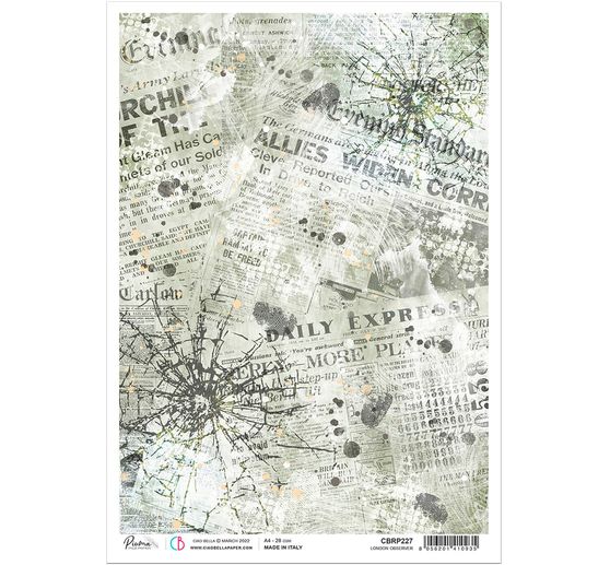 Jedwab słomkowy z motywem "Daily Express