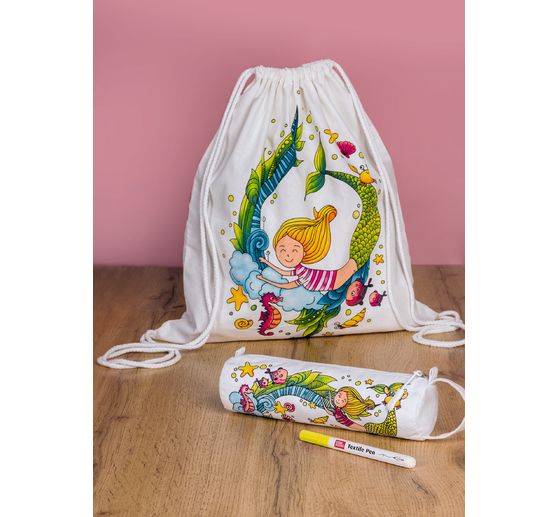 Craft set sports bag and pencil case "Mermaid"