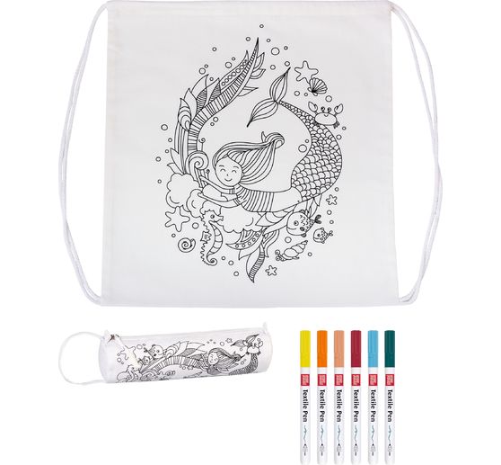 Craft set sports bag and pencil case "Mermaid"