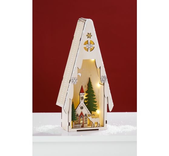 VBS Jodła z zimową scenerią, w tym LED