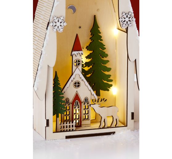 VBS Jodła z zimową scenerią, w tym LED