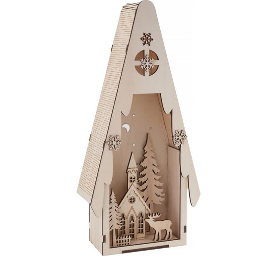 VBS Jodła z zimową scenerią, w tym LED