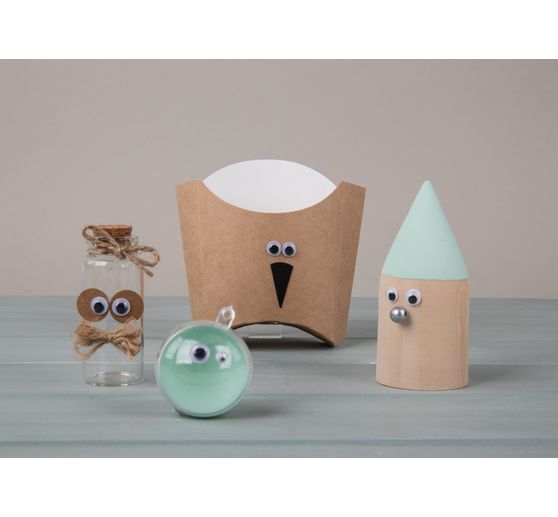 Wiggle eyes self-adhesive "Assorted", box with 1.500 pieces