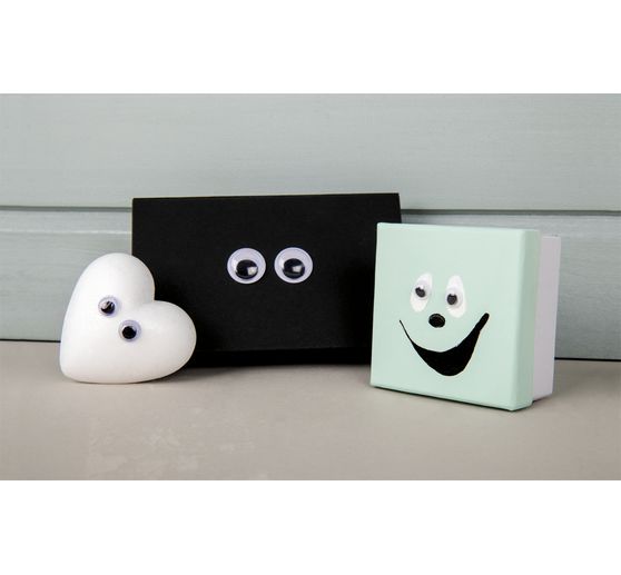 Wiggle eyes self-adhesive "Assorted", box with 1.500 pieces