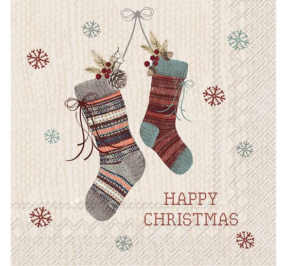Serwetka "Happy Christmas Socks