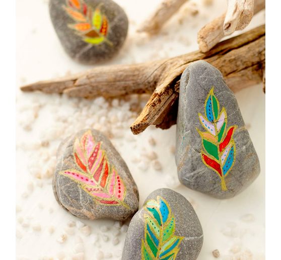 Zestaw kreatywny "Malowanie kamieni w stylu boho"