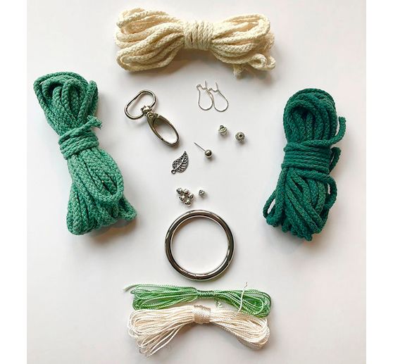 Zestaw biżuterii z makramy "Choose Happy