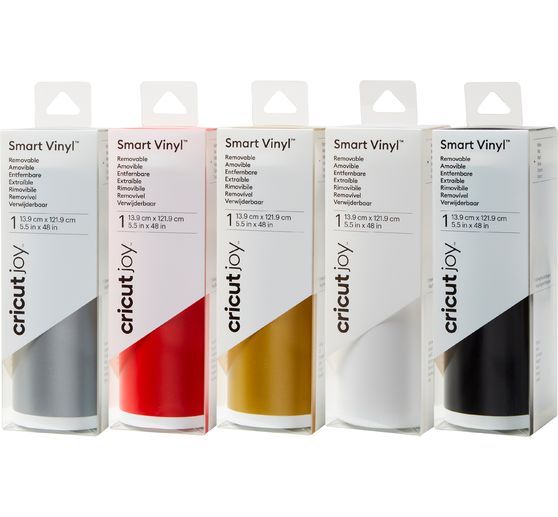 Samoprzylepna folia winylowa Cricut Joy - matowa "Smart Vinyl - usuwalna", 13,9 x 121,9 cm