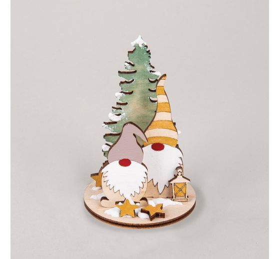 Wooden building kit "Gnome with fir"