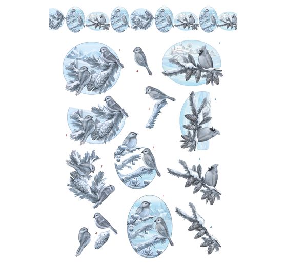 Książka z arkuszami wykrojów 3D "Zimowy urok"