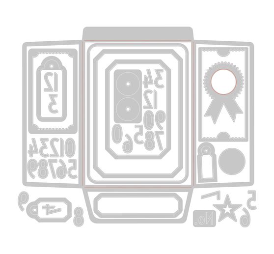 Szablon do wykrojników Sizzix Thinlits "Collector by Tim Holtz".