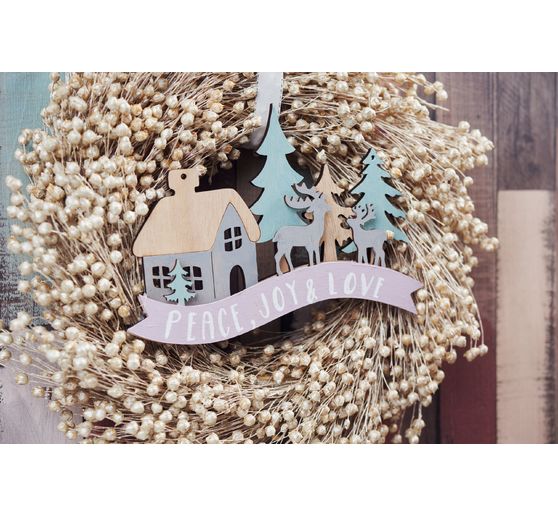 Drewniany motyw VBS "Zimowa sylwetka"