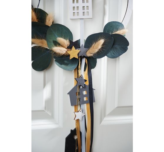 Zestaw drewnianych pierścionków "Welcome Home"