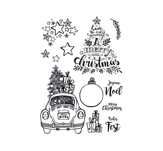 Silikonowy stempel VBS "Wesołych Świąt"