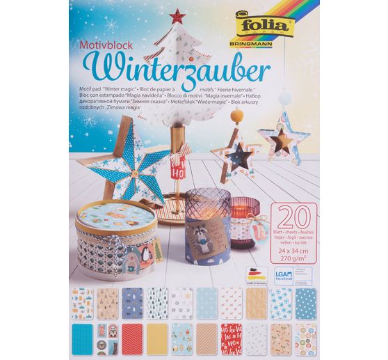 Blok z motywem "Magia zimy"