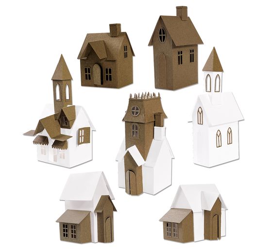 Zestaw wykrojników Sizzix Thinlits "Village Collection by Tim Holtz".