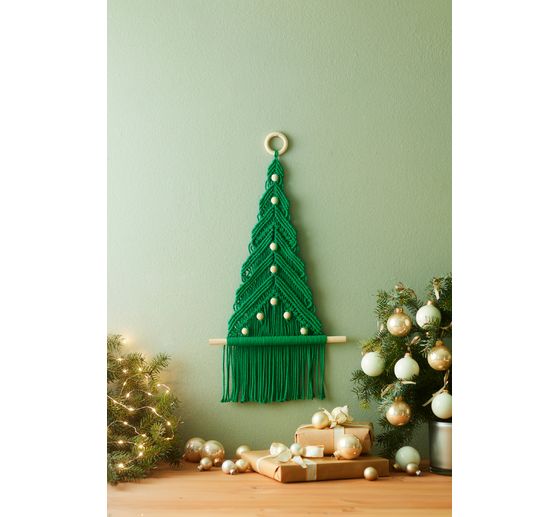 Zestaw do wiązania makram "Choinka"