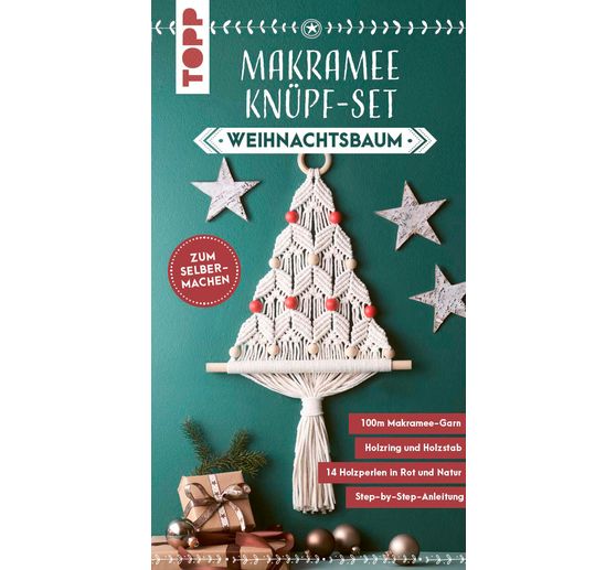 Zestaw do wiązania makram "Choinka"