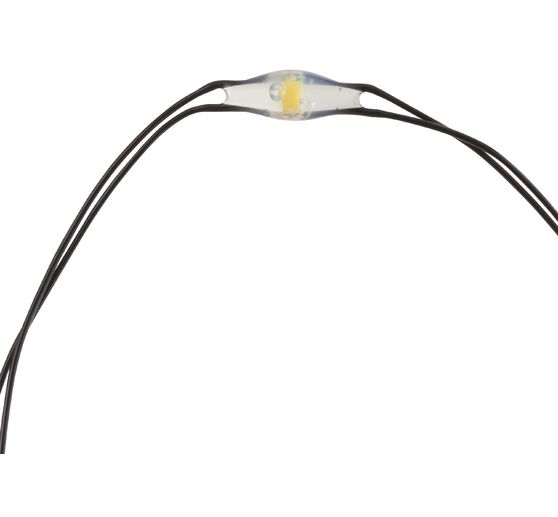 Micro LED light chain, with timer, black wire, 20 LEDs