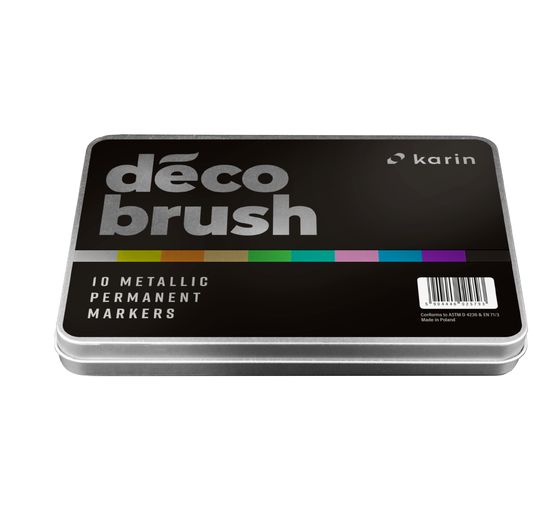 Karin Decobrush Metallic, zestaw 10 kolorów