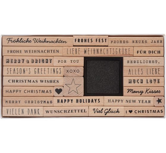 Zestaw stempli XL "Drogie życzenia świąteczne"