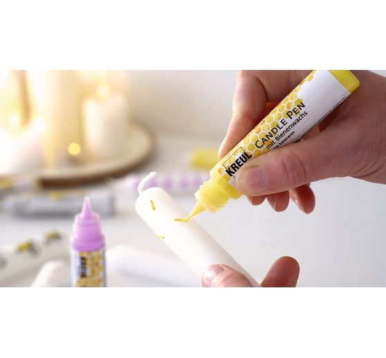 KREUL Candle Pen "Bee Happy", set of 6