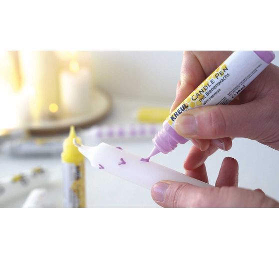 KREUL Candle Pen "Bee Happy", set of 6