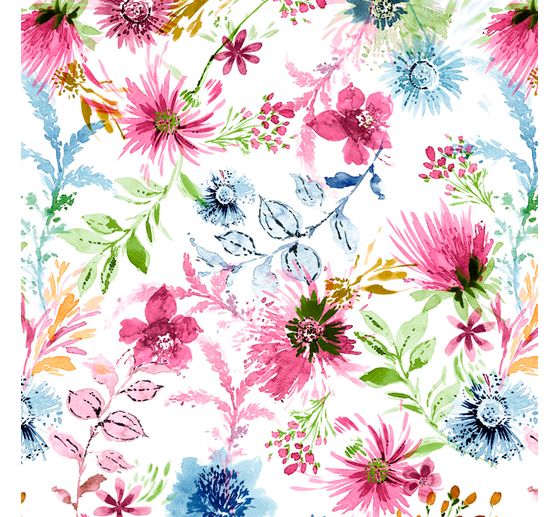 Motif fabric linen look "Adele"