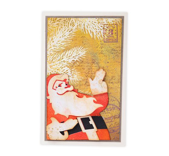 Sizzix Thinlits szablon do wykrojników "Retro Santa by Tim Holtz"