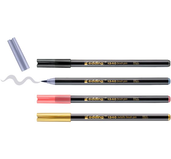 edding 1340 pędzelkowy marker "Metallic - Mix"
