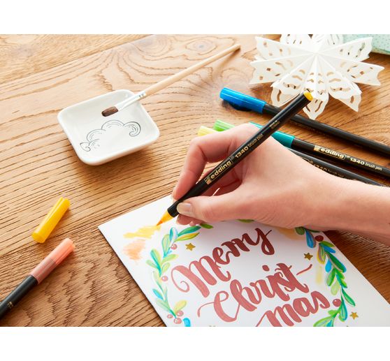 edding 1340 pędzelkowy marker "Xmas - Metallic"