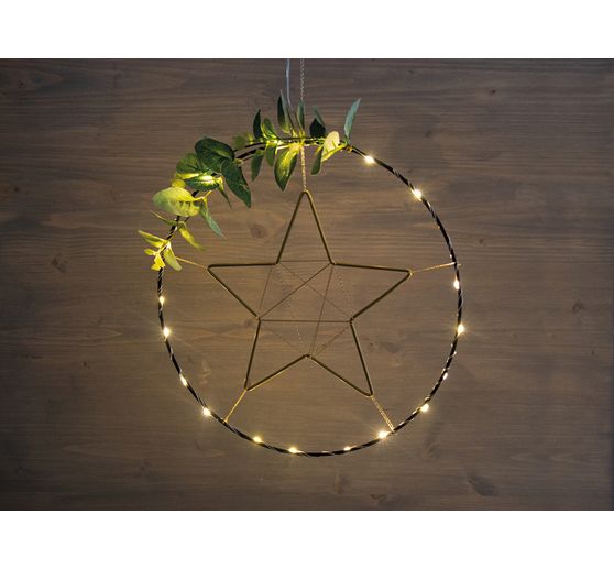 Metal ring "Star", set of 3, Gold color