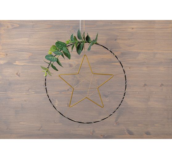 Metal ring "Star", set of 3, Gold color