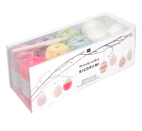 Rico Design Ricorumi zestaw do szydełkowania "Pisanki pastelowe"