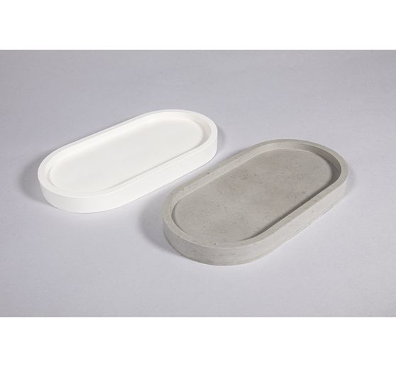 Silicone casting mould "Coaster oval"