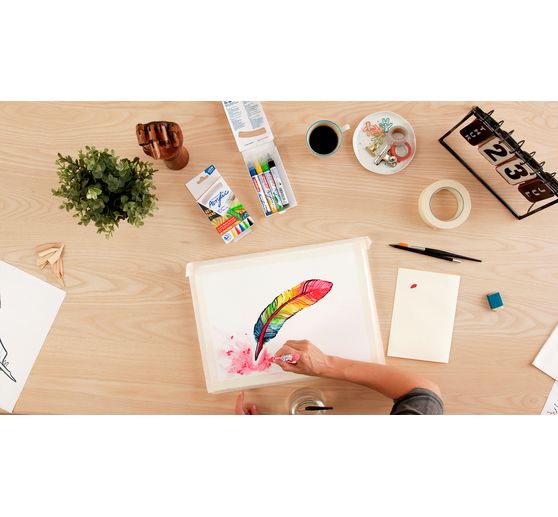 edding 5100 Acrylic "Acrylic marker - Basic", Medium, Set of 5